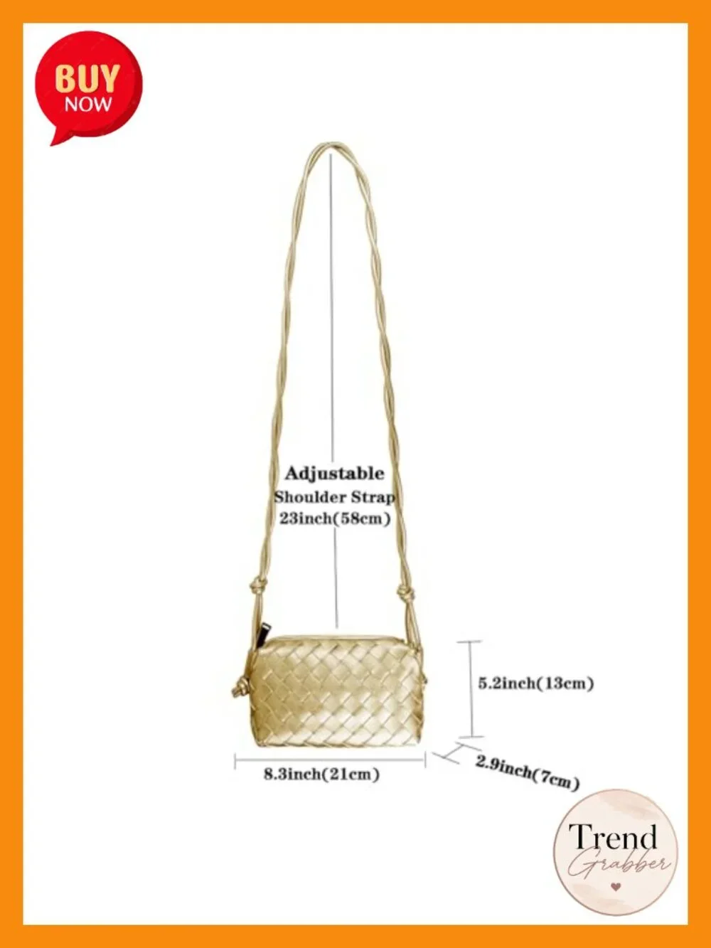 Handwoven Vegan Leather Crossbody Bag Shoulder Purse